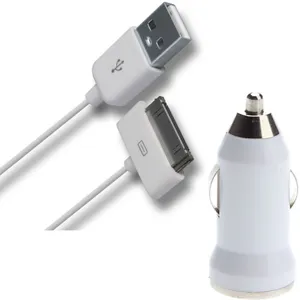 Cargador universal Iphone 1.5 mts + Adaptador 12v mc-p69