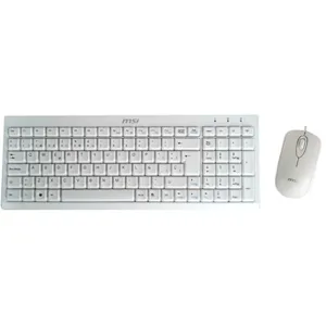 Kit Teclado + Mouse Msi Blanco Usb