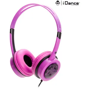 iDance Free 50 Audifono Free , ergonomico liviano 30 mm Súper Bass, conductor de alta voz, almohadilla cómodo, compatible con iPhone, microfono, tipo de imán Neodimio,  Violeta