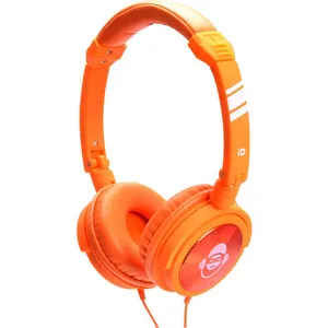 iDance Jockey 400 Audífono Jockey,  stereo liviano y plegable con micrófono, compatible con iPod, iPod Touch y iPhone, Orange