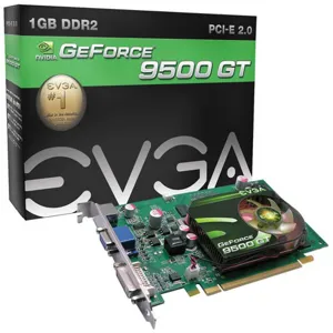 VGA GeForce 9500GT 1Gb DDR2 DVI TV/OUT pn VG-EVGA 9500GT/1G