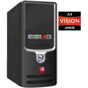 PC AMD A4-3300 2.5GHZ, 2GB RAM, 750GB HDD,  TM ASUS  DVD-RW
