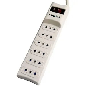 Protector de sobrecarga alargador 6 salidas 1.8m Blanco I16007FUJ0X920B