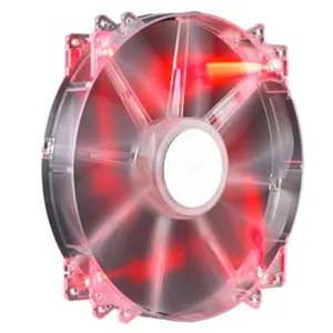 Ventilador 20CM MegaFlow,19dB color Rojo pnR4-LUS-07AR-GP