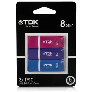 PENDRIVE MULTIPACK 8GB X 3 (PINK/PURPLE/BLUE) pn75000035990