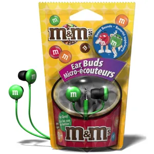 Audífonos M&M Verde, 3.5mm 190557