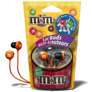 Audífonos M&M Naranja, 3.5mm 190553