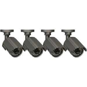 PACK 4 X 450TVL CAMERA NV POWER AND CABLES  pn QD4501B-4 