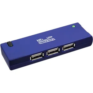HUB USB 2.0 4 Puertos Negro/azul KUH-400A/B