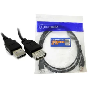 Cable Extension USB 2.0. 1.8 Mtrs 3606