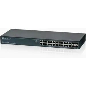Switch Smart 20Puertos 10/100/1000 + 4 puertos UTP/SFP SNMP-GSH2004L
