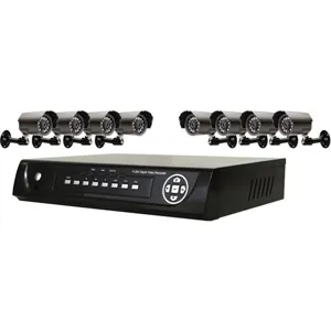 Kit Vigilancia 16 Canales, 8 Cámaras, sin HDD, pnDKAS1608S1T