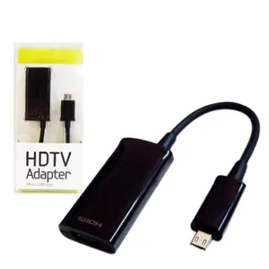 Adaptador MHL MicroUSB a HDMI  /Samsung Galaxy i9100 / i997 Infuse 4G / S5830, Largo: 18cm PN:4824