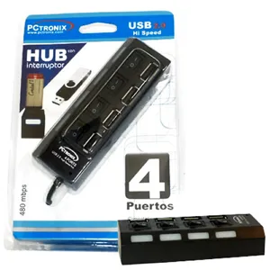 USB2 Hub 2.0 4 Puertos PN:4878