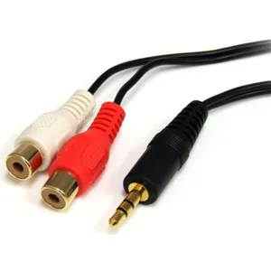 Cable Audio 1xPlug 3.5mm a 2xRCA Hembra 1.8m 05532