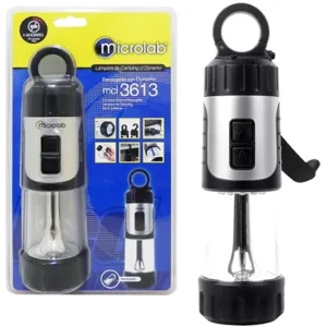 LAMPARA CAMPING & Linterna LED carga DYNAMO PN:03613