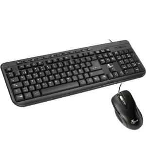Teclado y Mouse USB Xtech PN:XTK-190S Black