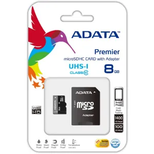 PREMIER MICRO SD 8GB CLASE 10  PN:AUSDH8GUICL10-RA1