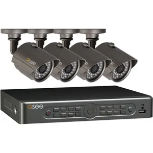 Kit DVR 8 canales, 4 camaras 900 TVL  HDD 500GB pn:  QT5682-4H4-5