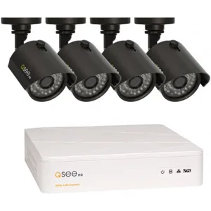 Kit DVR 8 canales, 4 camaras 720p HDMI  HDD 1TB pn:QTH8-4Z3-1