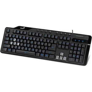 TECLADO GENIUS ILUMINADO KB-G255,USB NEGRO GAMING pn 31310055102