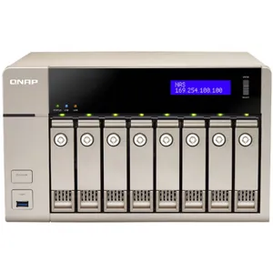 8-Bay AMD x86-based NAS Quad Core 2.4GHz 8GB RAM PN:TVS-863-8G-US