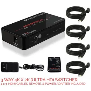 Switch HDMI High Speed 3 port Soporta v1.4 3D , 2K x 4K pn: 4K x 2K 3 Port