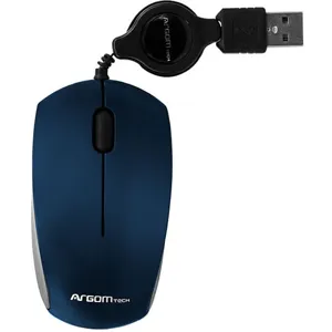 Mouse Retractil USB 2.0 azul pn: ARG-MS-0007L