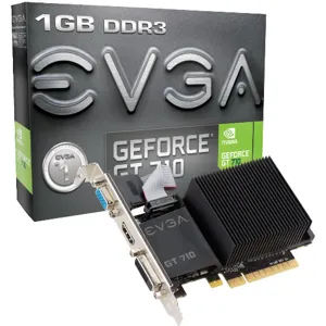 Tarjeta Video GeForce GT710 1Gb DDR3 HDMI DVI-I   VGA (Dual Slot/Passive) pn: 01G-P3-2710-KR