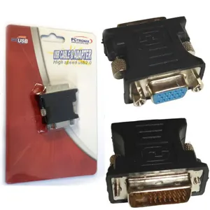 Adaptador DVI Macho a VGA Hembra Bulk 91009