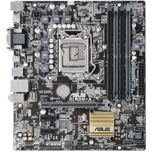 Tarjeta Madre B150M-A socket 1151 4*DDR4 VGA PCIe SATA Audio 8CH, USB 3.0, DVI-D, D-Sub, HDMI, mATX.   B150M-A/ M2.0