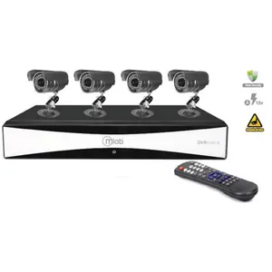 KIT DVR 4CH.+ 4 camaras 700TVL DKC 6996 HIBRIDO  pn 6996
