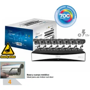 KIT DVR 8CH.700TVL HKC 6999 HIBRIDO pn 6999