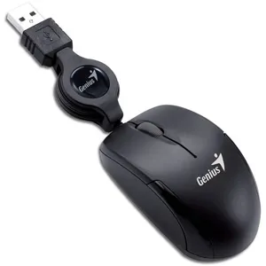 Mouse Micro Traveler USB retractil Negro