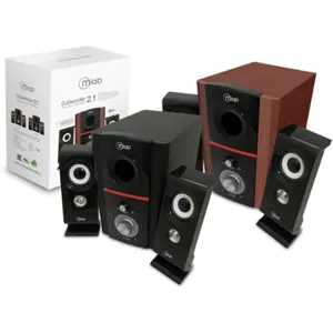Parlantes 2.1 Subwoofer control de volumen y bajos Negro pn: 3361