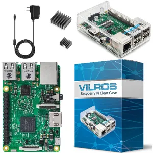 Kit Raspberry Pi 3 Basic Starter,  clear case  pn: B01D92SSX6