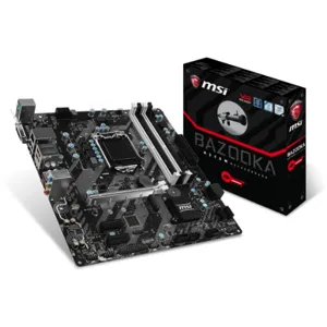 Tarjeta Madre H270M BAZOOKA - micro ATX - LGA1151 Socket - H270 - USB 3.1 Gen1, USB-C Gen1 - Gig  pn  H270M BAZOOKA