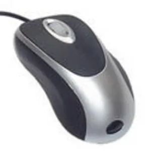 OPTICAL MOUSE Frontier PS/2 negro/silver