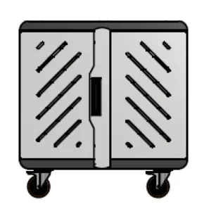 Carro porta notebooks Tipo A 16 unidades  79cm x 82cm x 48cm pn: A-16