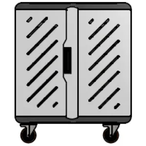 Carro porta notebooks Tipo A 20 unidades  79cm x 94cm x 48cm pn: A-20