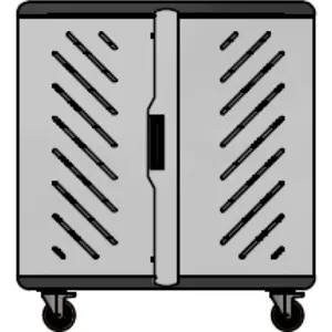 Carro porta notebooks Tipo B 36 unidades  97cm x 106cm x 48cm pn: B-36