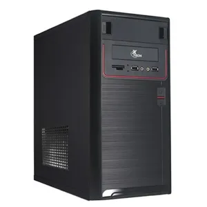 Gabinete Micro-ATX PS2/PS3, con fuente de 600W, 4 Slot, USB 2,0*2 + HD AUDIO.  370X170X345MM - XTQ-100