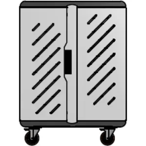 Carro porta notebooks Tipo A 24 unidades  79cm x 106cm x 48cm pn: A-24