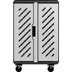 Carro porta notebooks Tipo A 30 unidades  79cm x 124cm x 48cm pn: A-30