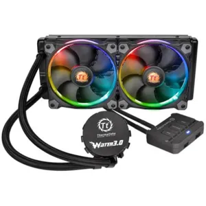 Ventilador Water 3.0 Riing RGB 240mm AIO  pn: CL-W107-PL12SW-A