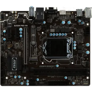 Tarjeta madre M B250M PRO VH  2 x DDR4 Turbo M.2 slot  serial micro atx pn B250M PRO-VH