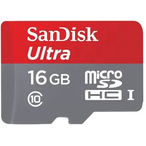Memoria 16GB microSD HC Ultra Clase 10 c/Adaptador pn:SDSDQUNS-016G-GN3MA
