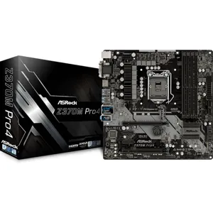 Tarjeta Madre Z370M PRO micro ATX 4x DDR4 4300+(OC) 2x PCIe 3.0 x16  2 PCIe 3.0 x1   pn: Z370M PRO4