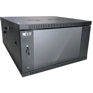 Gabinete muro armable 4U x 60 cm x 60cm 2 fan puerta cristal templado pn: AW221NXT37