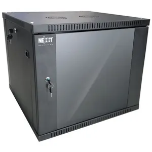 Gabinete muro armable  15U 60cm profundidad 60cm ancho 2 fan puerta cristal templado pn: AW221NXT41